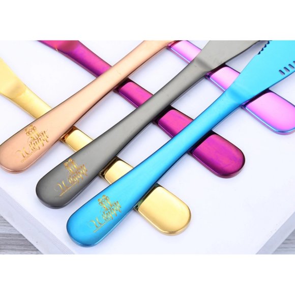 ROSEGOLD STAINLESS STEEL BUTTER SPREADER KNIFE - Picture 3 of 11